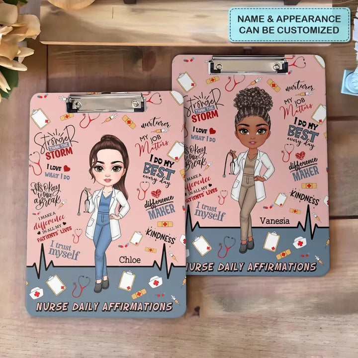 I Love What I Do - Personalized Custom Clipboard - Nurse's Day, Appreciation Gift For Nurse