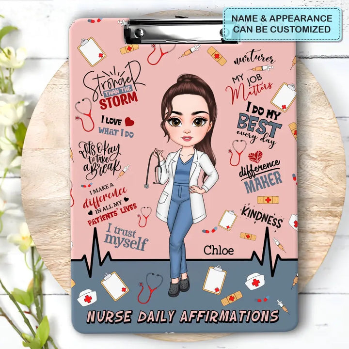 I Love What I Do - Personalized Custom Clipboard - Nurse's Day, Appreciation Gift For Nurse