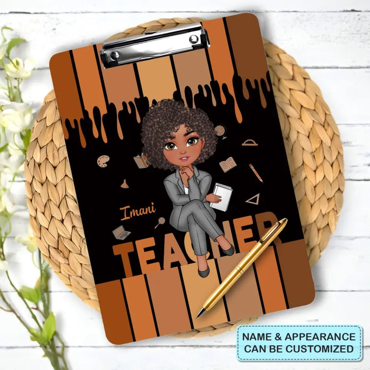 Teacher Life - Personalized Custom Clipboard - Teacher's Day, Appreciation Gift For Teacher