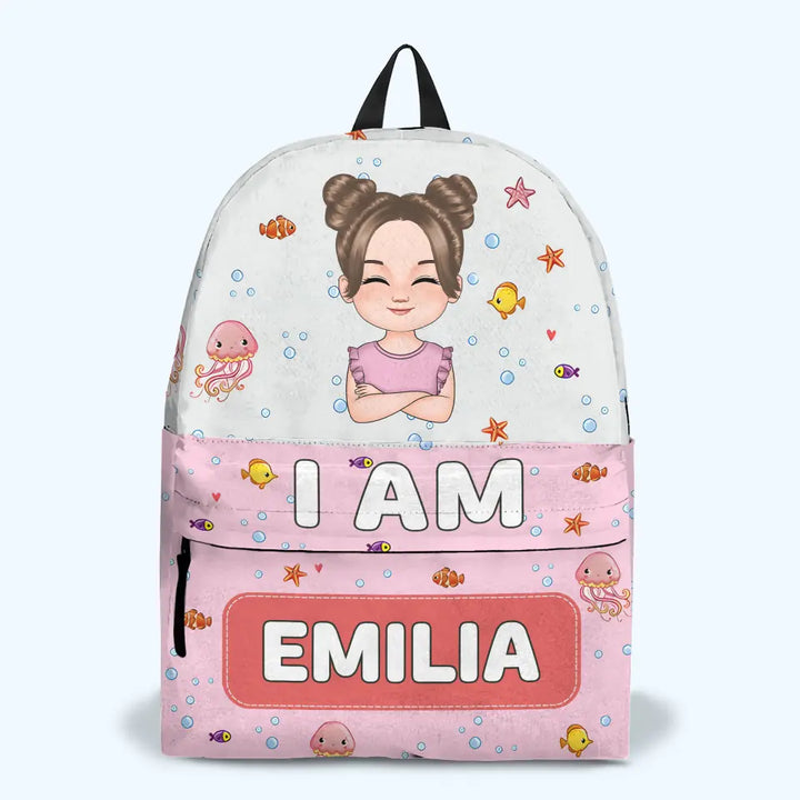 Car Mermaid Unicorn Dinosaur Kid - Personalized Custom Backpack - Back To School Gift For Kindergarten, Pre-K, 1st Grade, 2nd Grade, 3rd Grade, 4th Grade, 5th Grade