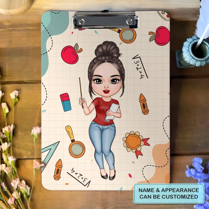 Teaching Tiny Humans - Personalized Custom Clipboard - Teacher's Day, Appreciation Gift For Teacher