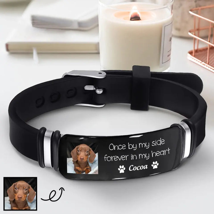 Forever In My Heart Pet - Custom Bracelet - Sympathy Gift