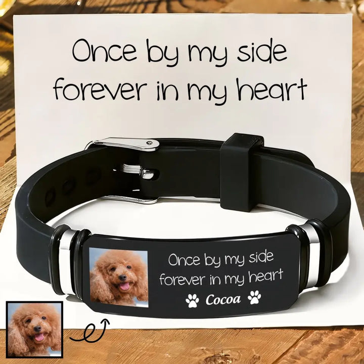 Forever In My Heart Pet - Custom Bracelet - Sympathy Gift