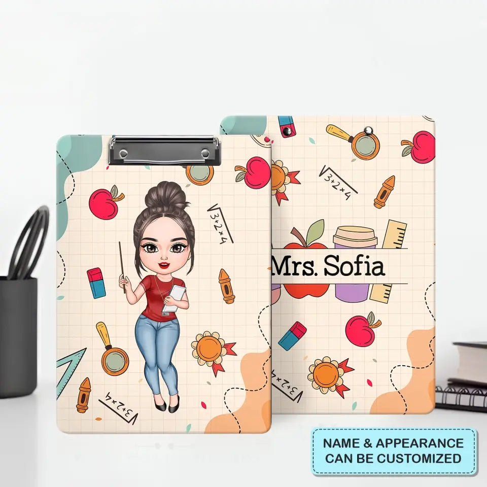 Teaching Tiny Humans - Personalized Custom Clipboard - Teacher's Day, Appreciation Gift For Teacher
