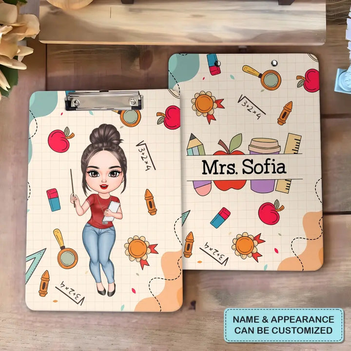 Teaching Tiny Humans - Personalized Custom Clipboard - Teacher's Day, Appreciation Gift For Teacher