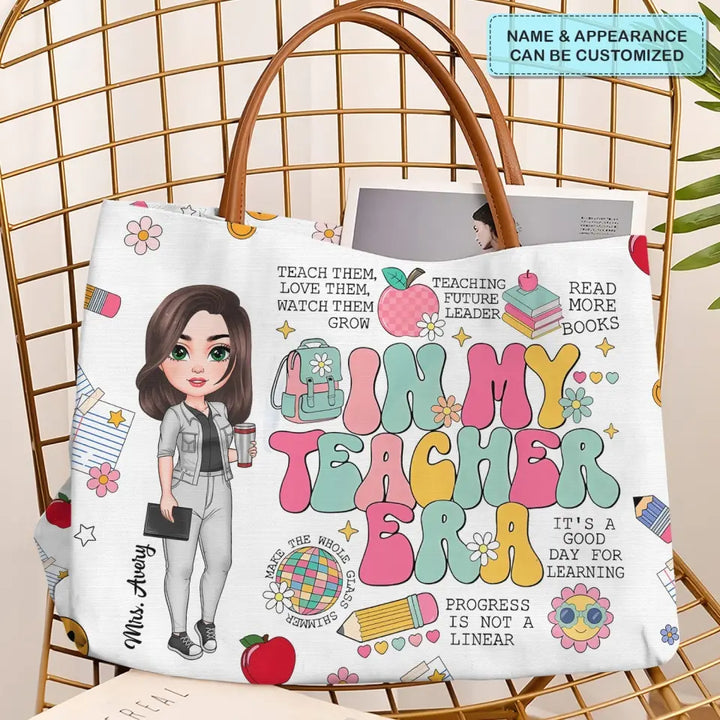 In My Teacher Era - Personalized Custom Tote Bag - Teacher's Day, Appreciation Gift For Teacher
