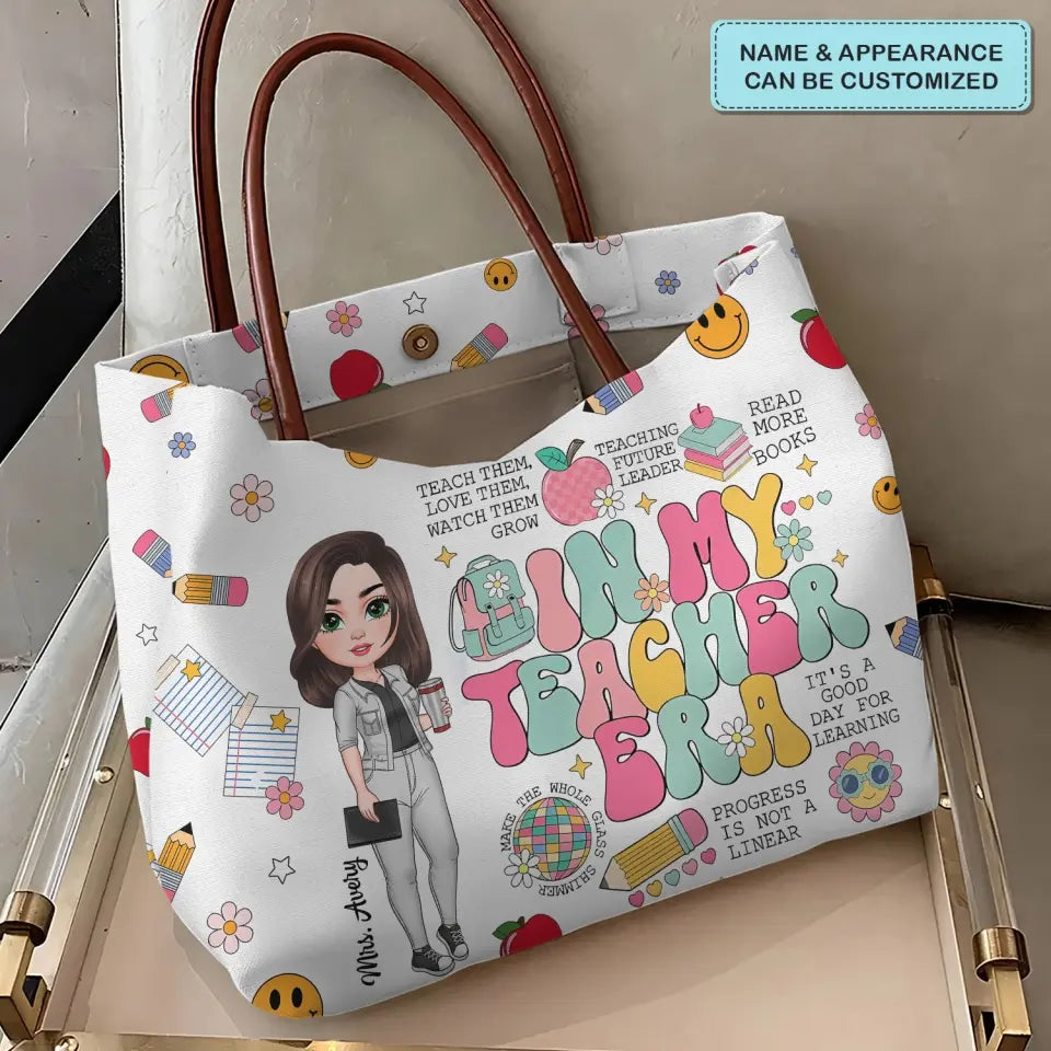 In My Teacher Era - Personalized Custom Tote Bag - Teacher's Day, Appreciation Gift For Teacher