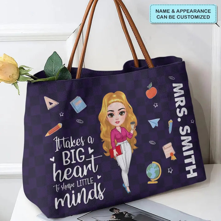 Teach Love Inspire - Personalized Custom Tote Bag - Teacher's Day, Appreciation Gift For Teacher
