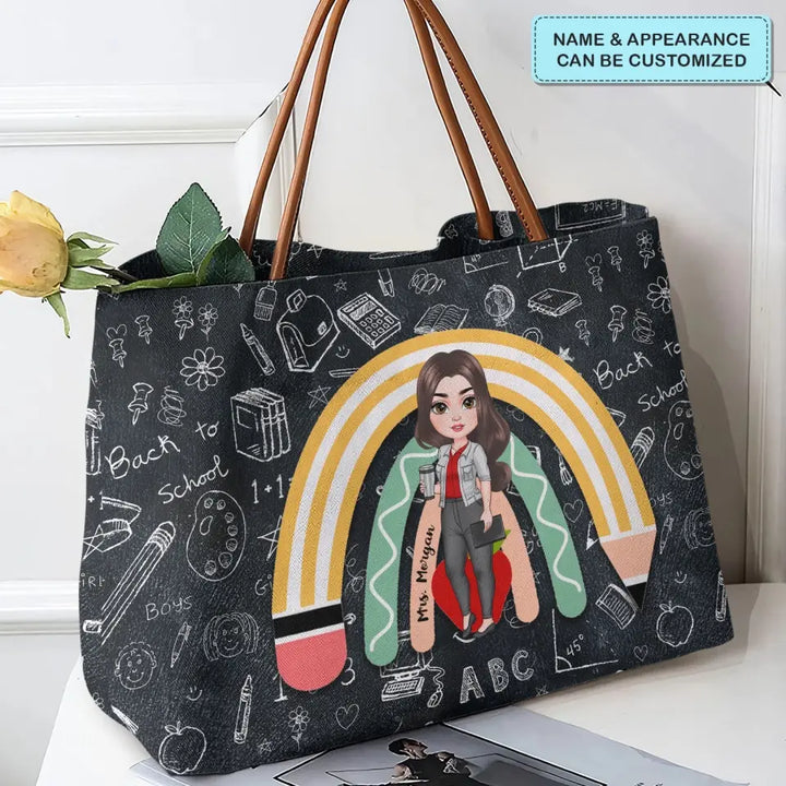 Academic Arch - Personalized Custom Tote Bag - Teacher's Day, Appreciation Gift For Teacher