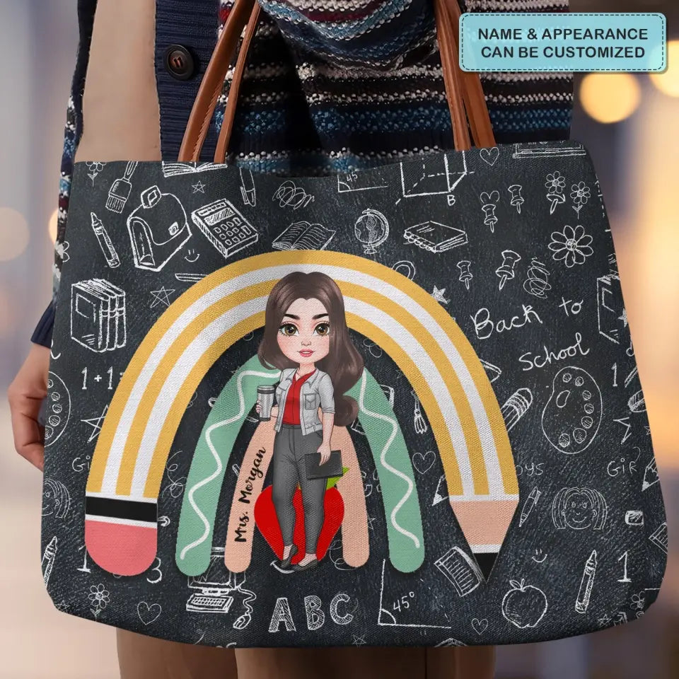 Academic Arch - Personalized Custom Tote Bag - Teacher's Day, Appreciation Gift For Teacher
