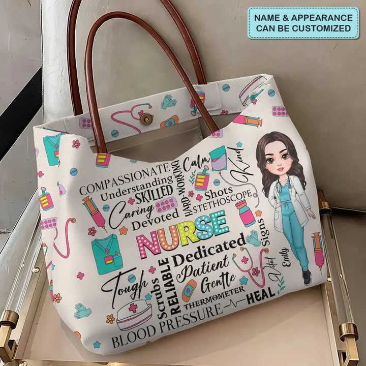 Retro Nurse - Personalized Custom Tote Bag - Gift For Nurse