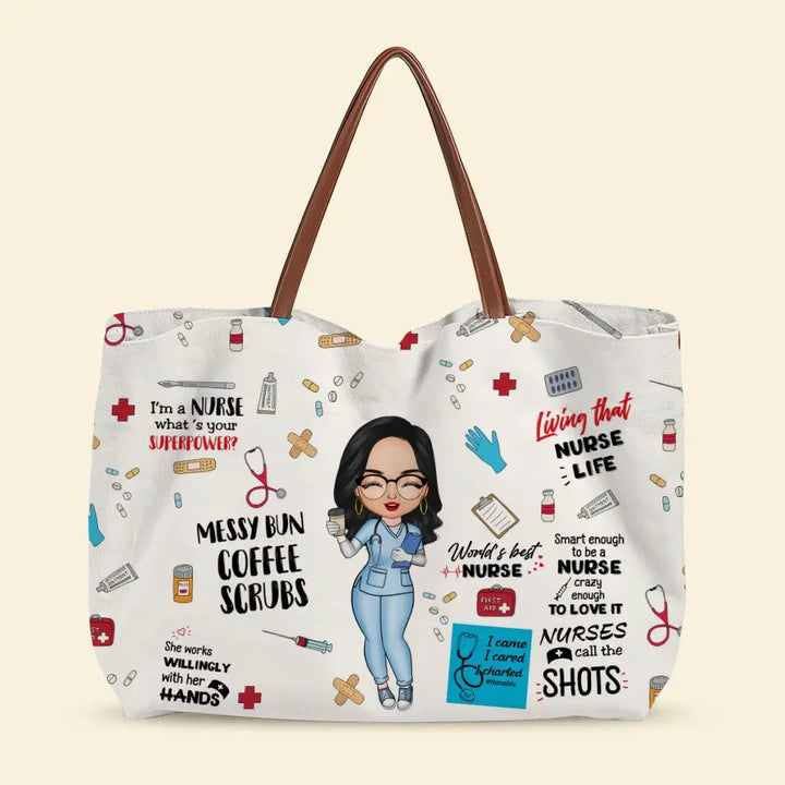 World's Best Nurse - Personalized Custom Tote Bag - Nurse's Day, Appreciation Gift For Nurse