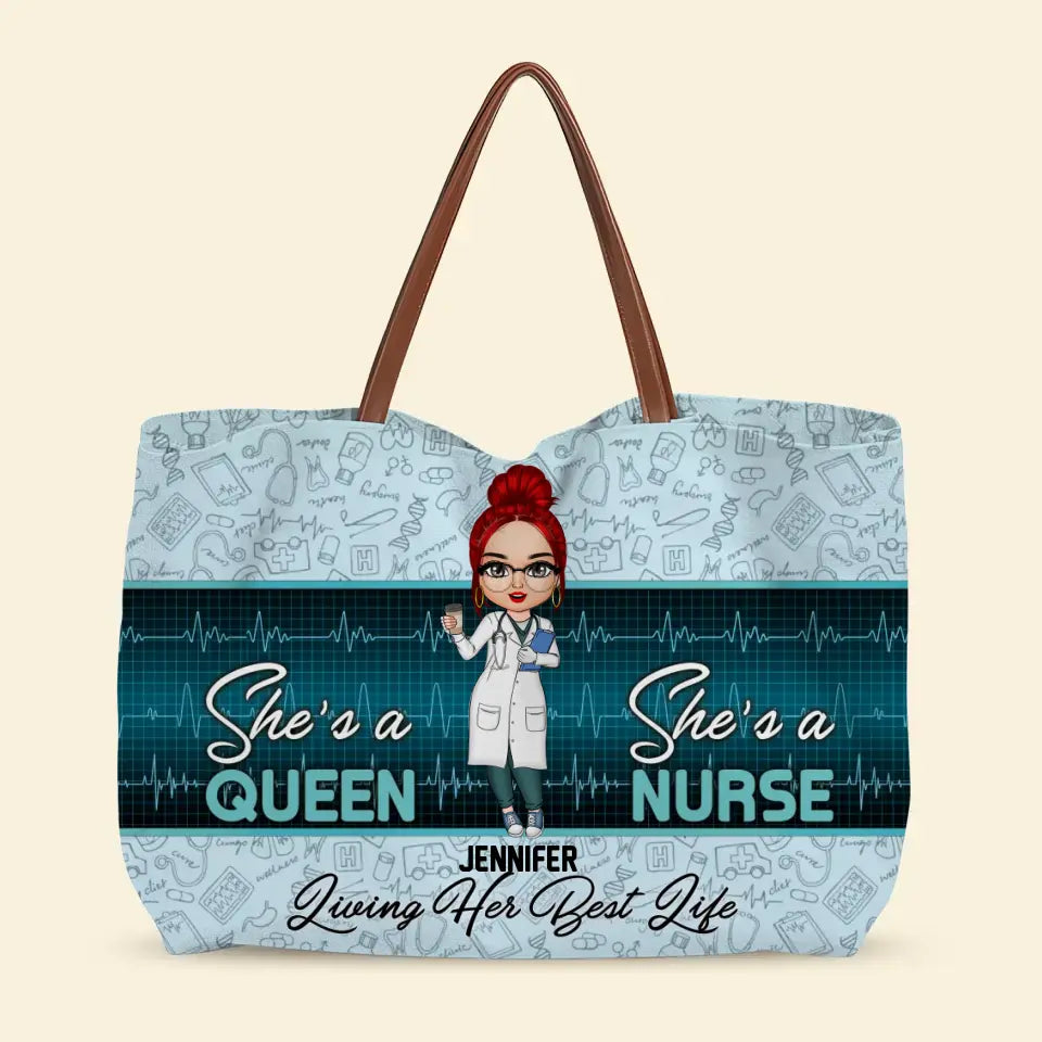 Love Nurse Life - Personalized Custom Tote Bag - Nurse's Day, Appreciation Gift For Nurse