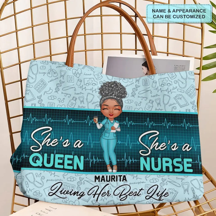 Love Nurse Life - Personalized Custom Tote Bag - Nurse's Day, Appreciation Gift For Nurse