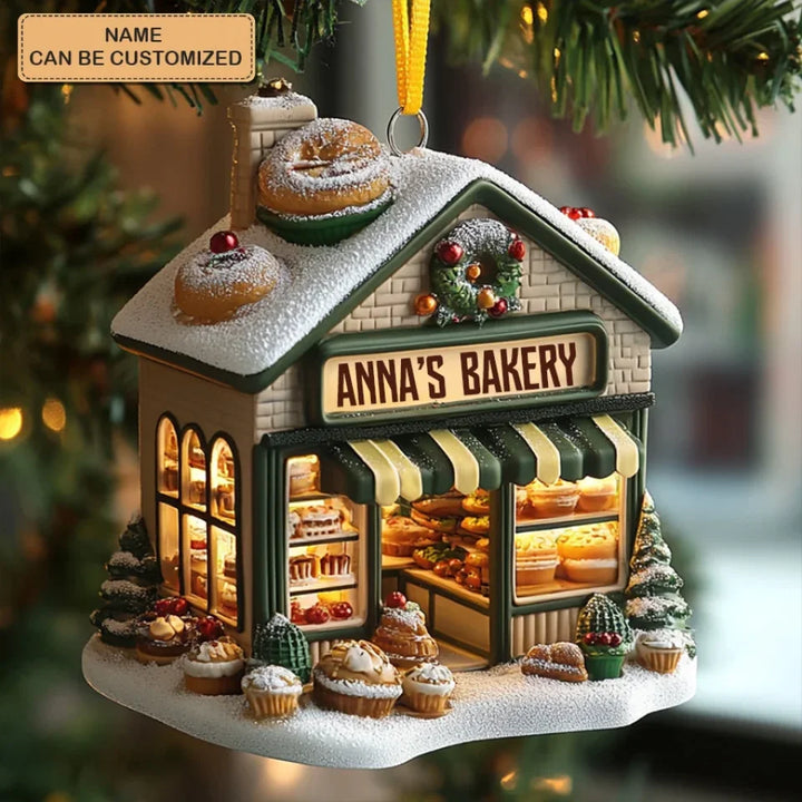 Festive Treats Personalized Custom Mica Ornament Gift For Bakers, Bakery Lovers