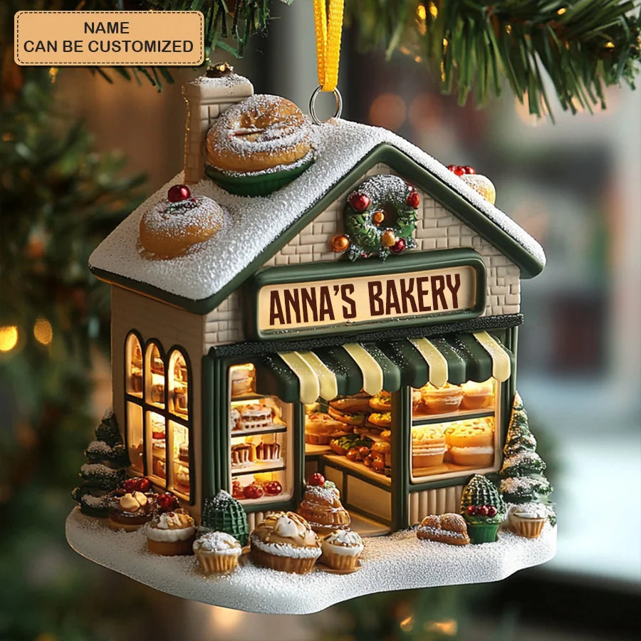Festive Treats Personalized Custom Mica Ornament Gift For Bakers, Bakery Lovers