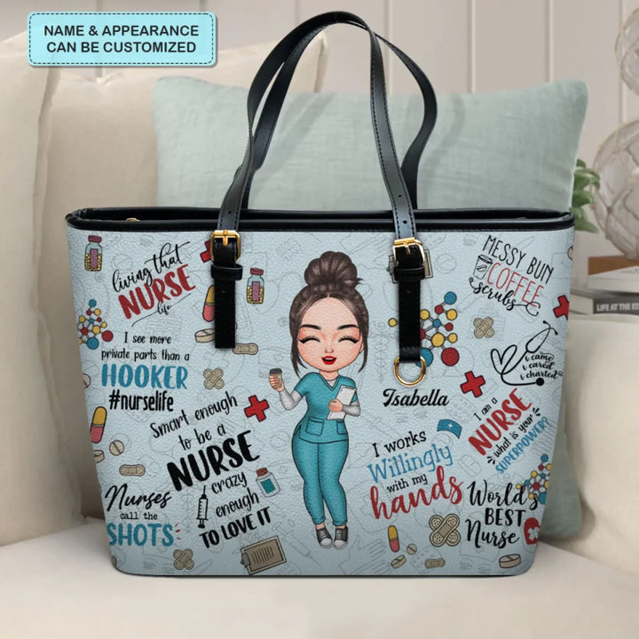 20230508_LEATHER BUCKET BAG_NURSE_I WORK WILLINGLY WITH MY HANDS_ARND018_ADSG035_01
