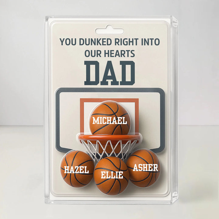 Basketball Dad - Acrylic Block Plaque - Father's Day Gift for Dad, Family Member