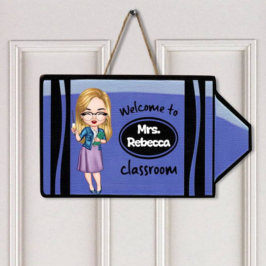 Personalized Leather Bag - Gift For Teacher - Blackboard And Chalk