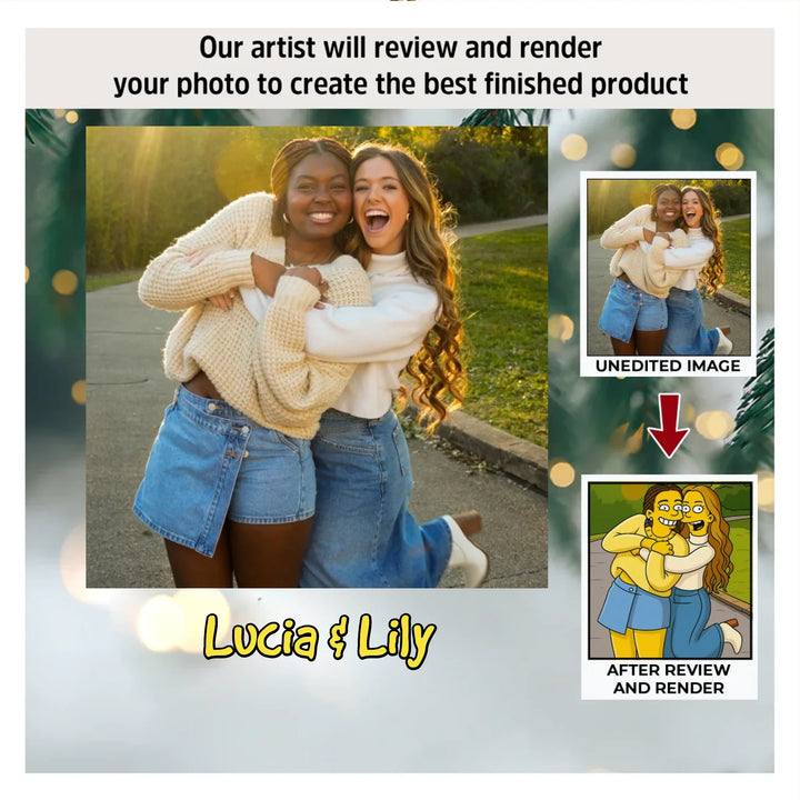 Our Magic Friendship - Ceramic Ornament - Christmas Gift For Besties, Friends AGP0NL070