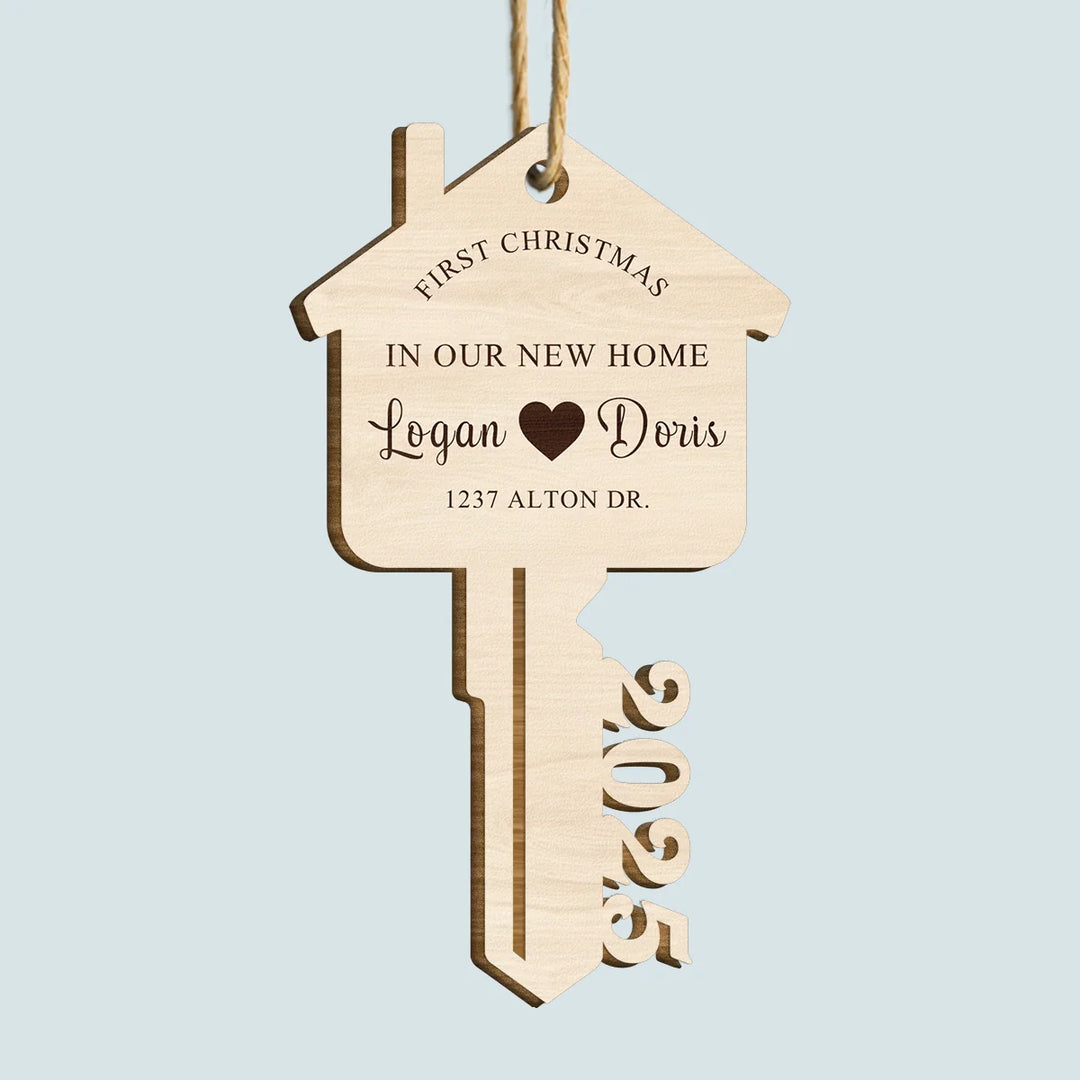 Where Love Resides V6 - Wood Ornament - Christmas Gift For Couples, Newlyweds, Family Members