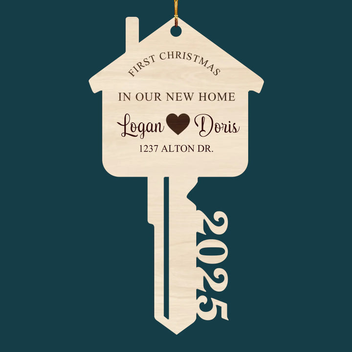 Where Love Resides V6 - Wood Ornament - Christmas Gift For Couples, Newlyweds, Family Members
