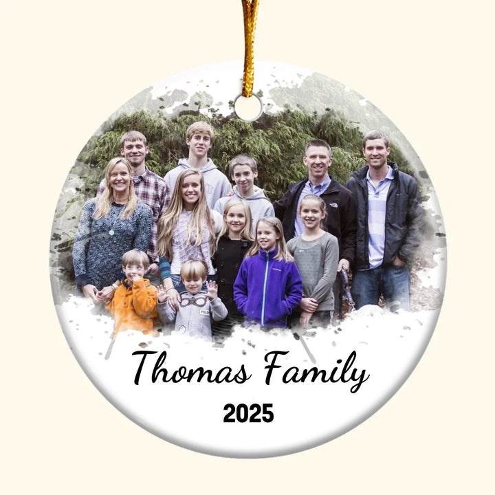 Family Memories - Ceramic Ornament - Christmas Gift For Family Members
