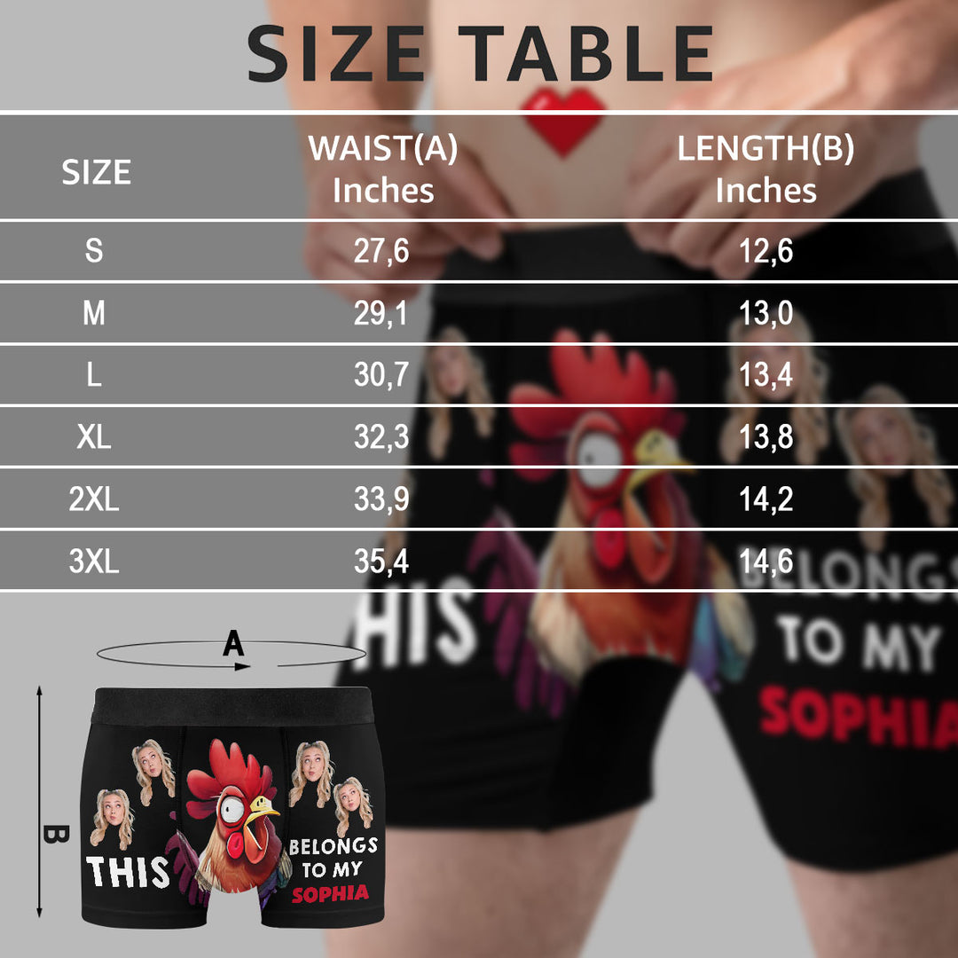 It Belongs To Her - Personalized Custom Men's Boxer Briefs - Gift For Couple, Boyfriend, Husband