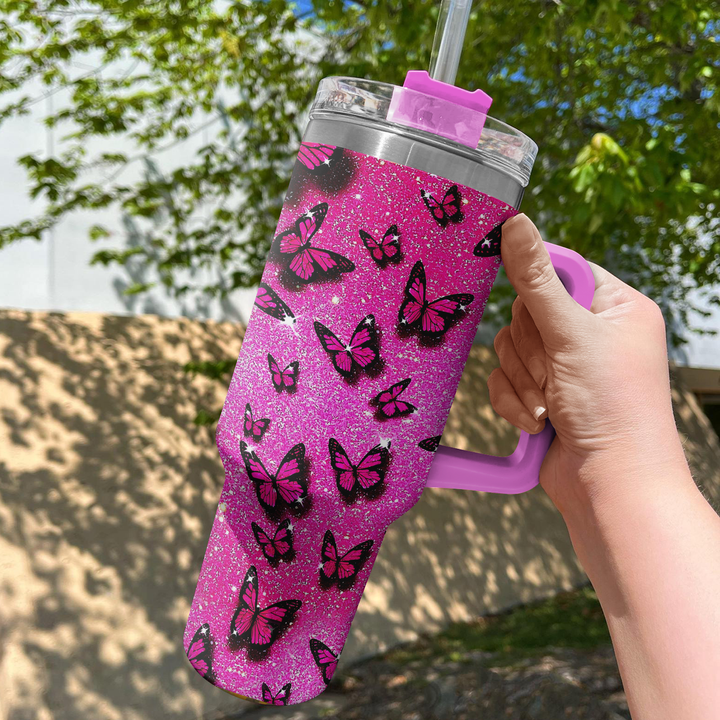 Sparkling Butterfly - Tumbler With Handle NCU0PT002