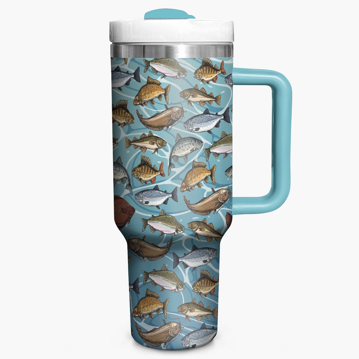 Vibrant Fishing - Tumbler With Handle - NCU0DK006
