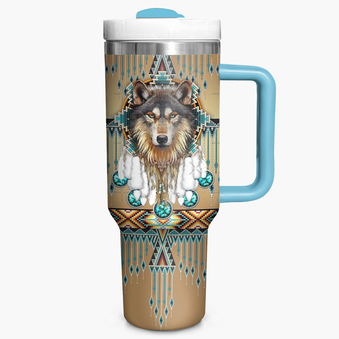 Proud Wolves - Tumbler with Handle - NCU0DK015