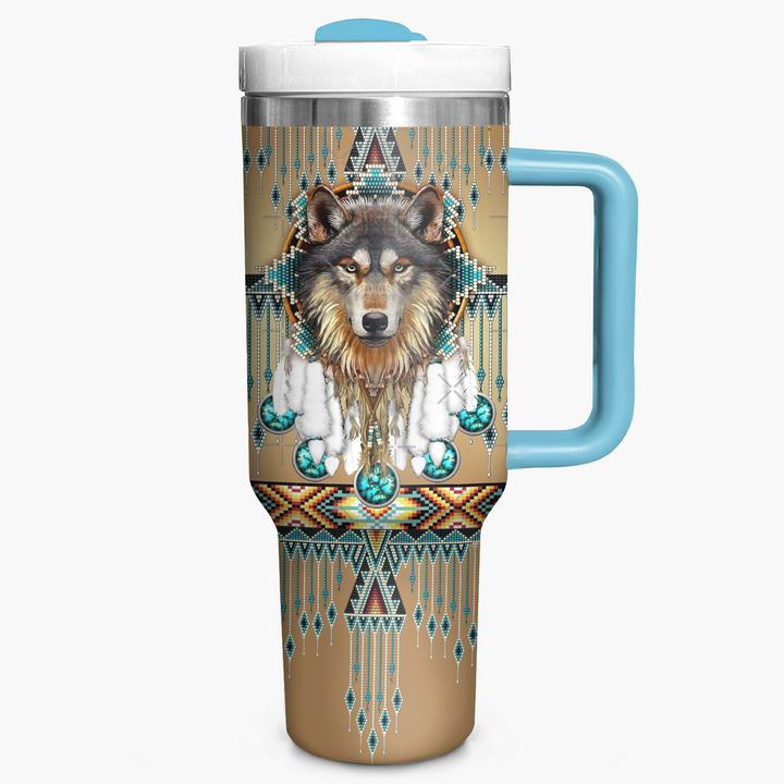 Proud Wolves - Tumbler with Handle - NCU0DK015