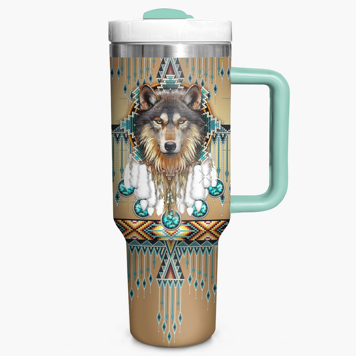 Proud Wolves - Tumbler with Handle - NCU0DK015