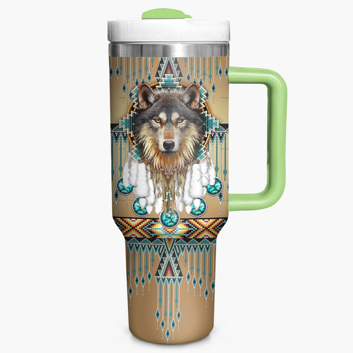 Proud Wolves - Tumbler with Handle - NCU0DK015