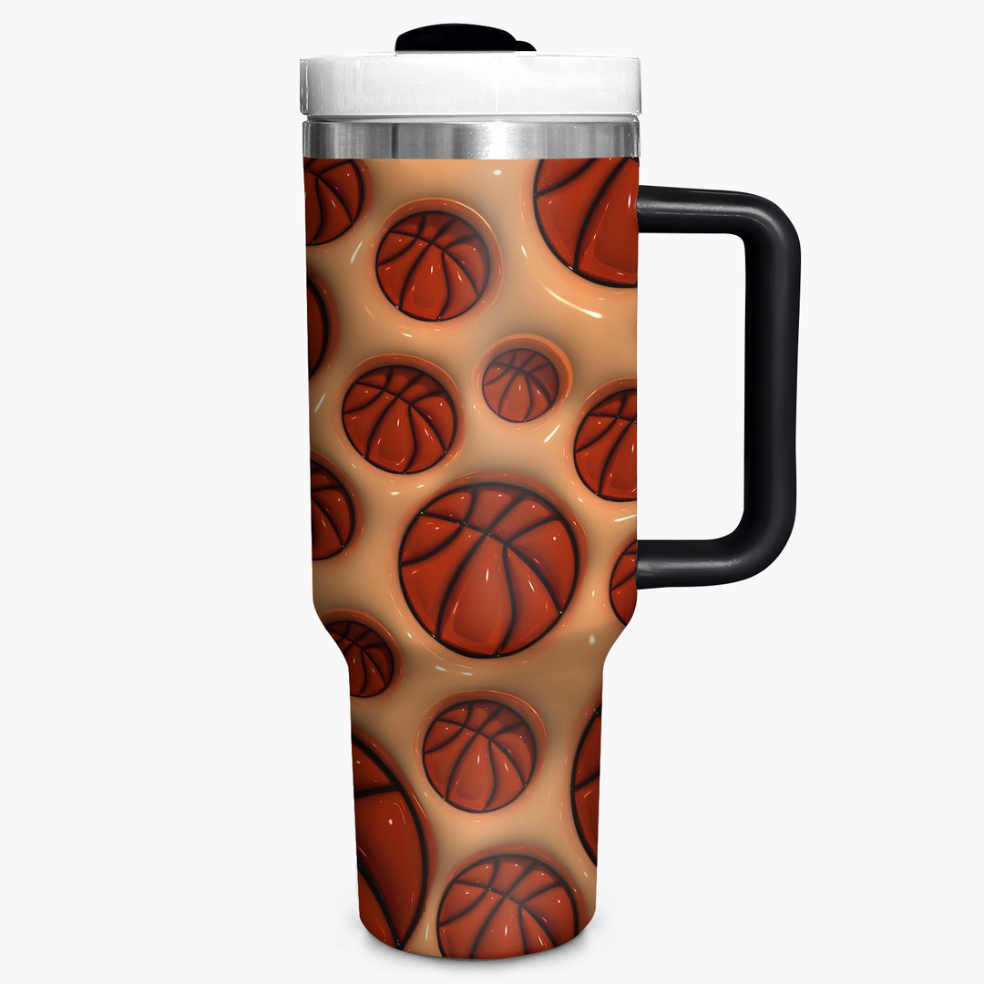 Puffy Basketball - Tumbler With Handle - NCU0DK004