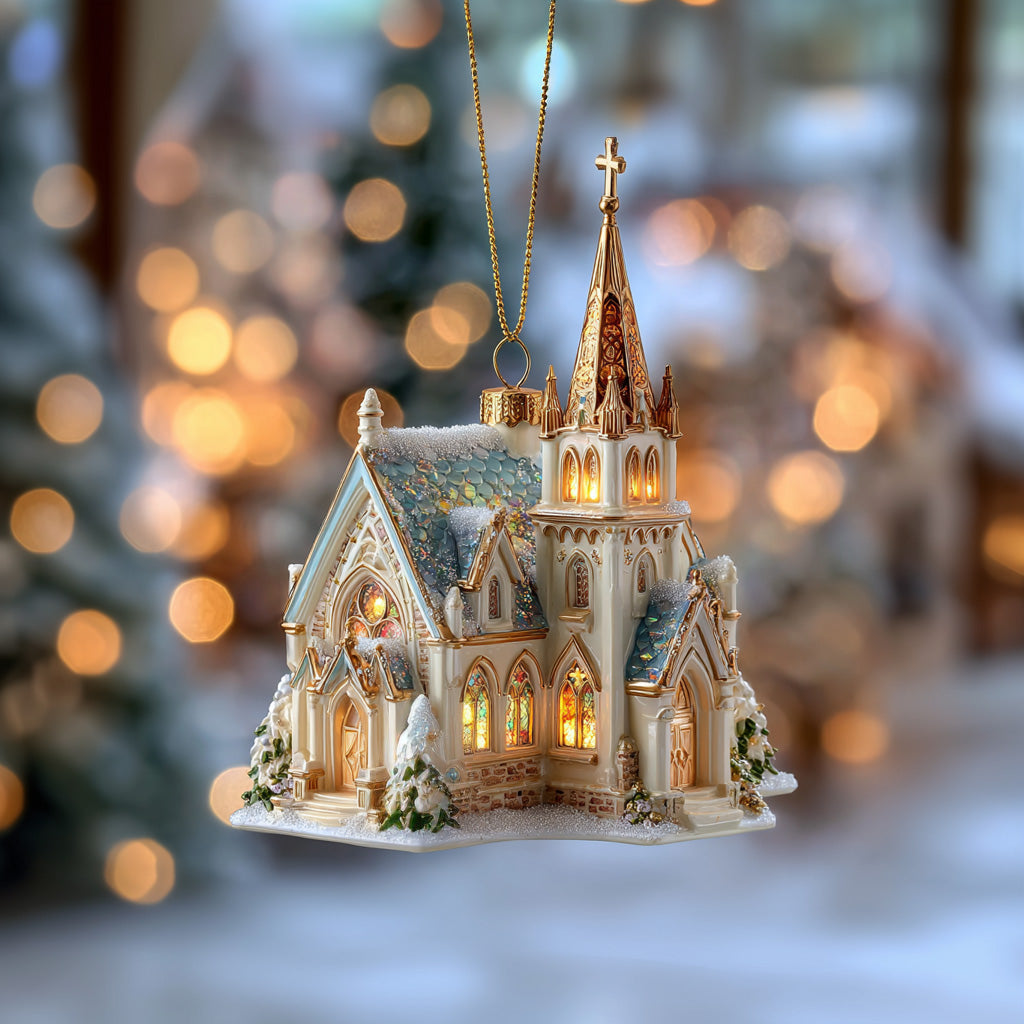 Angel Light Chapel Mica Ornament NCU0DH088