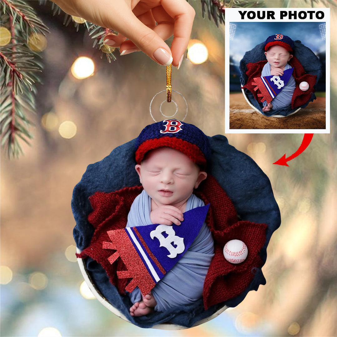 Angel My Little Star - Personalized Photo Mica Ornament - Christmas Gift For Family Members