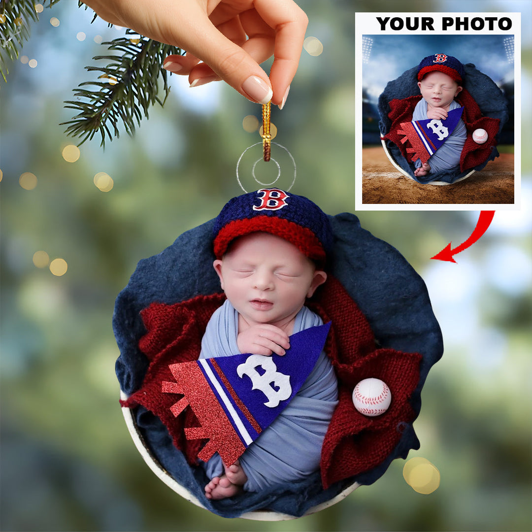 Angel My Little Star - Personalized Photo Mica Ornament - Christmas Gift For Family Members