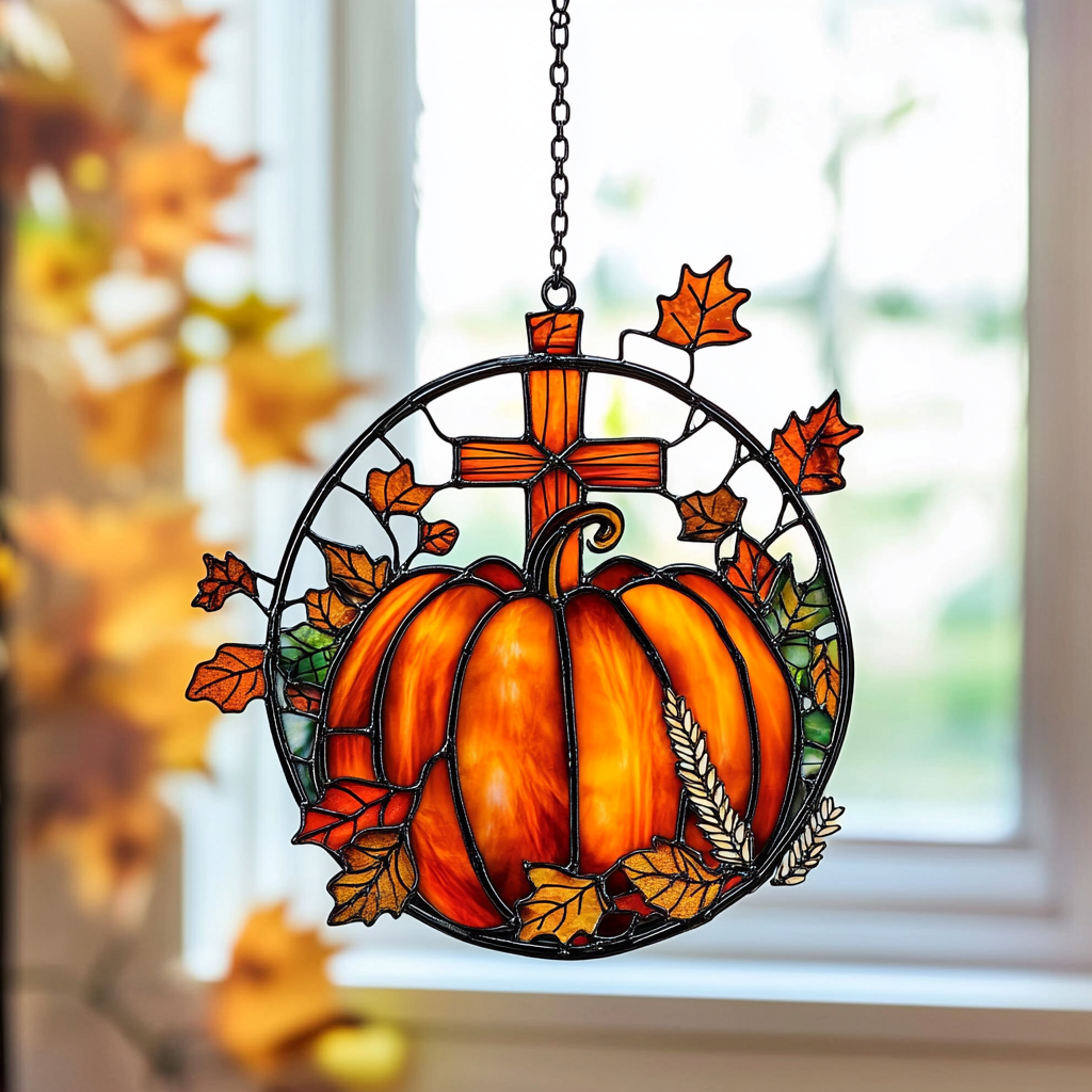 Autumn Sunset Glow - Window Hanging Suncatcher NCU0PD181