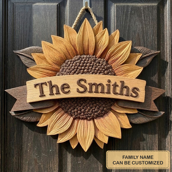 Banner Blossom Personalized Custom Door Sign AGC0VL047