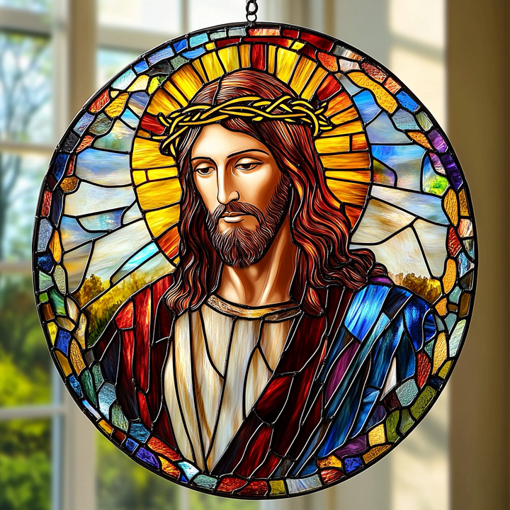 Blessed Savior - Window Hanging Suncatcher NCU0PD042