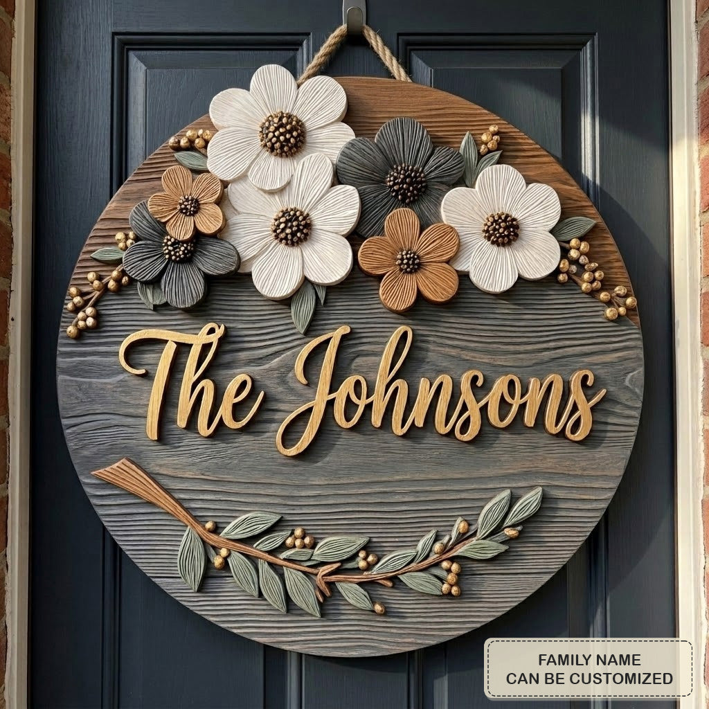 Bloomcrest Personalized Custom Door Sign AGC0VL035