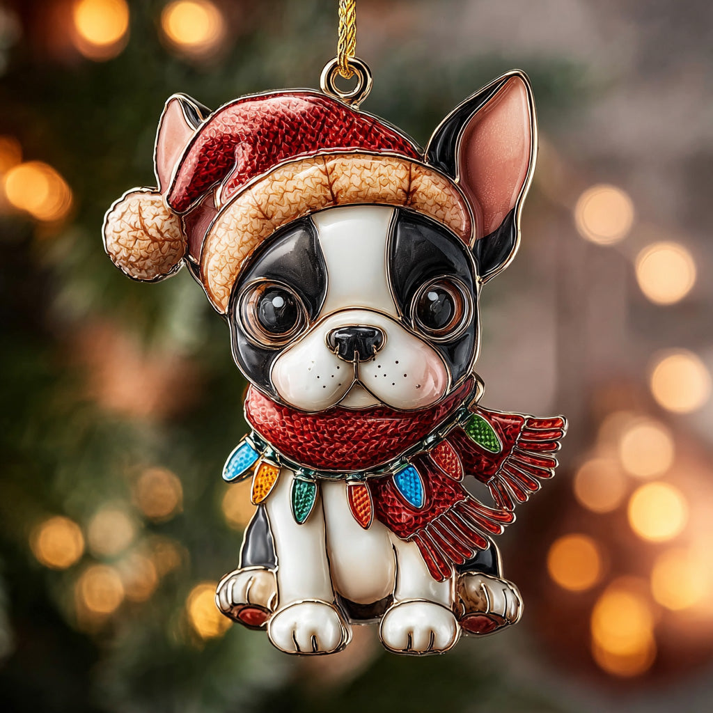 Boston Terrier Joy Mica Ornament NCU0DH298