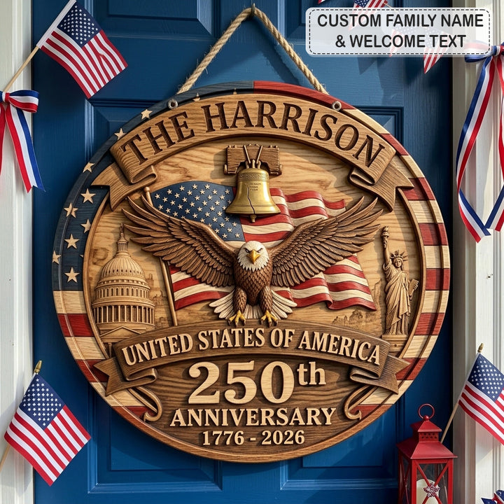Capitol Freedom Eagle Personalized Custom Door Sign AGC0VL088
