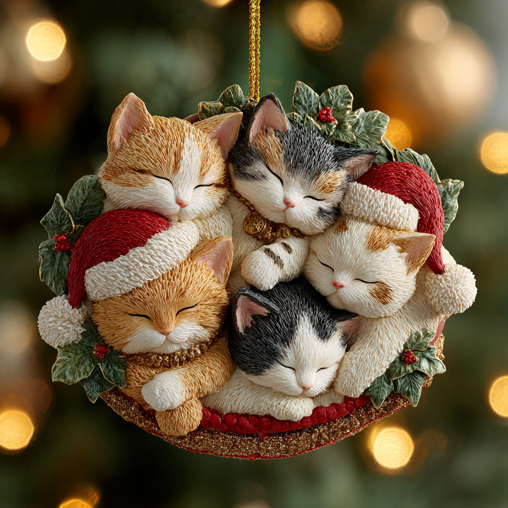 Cat Nap Mica Ornament NCU0DH216