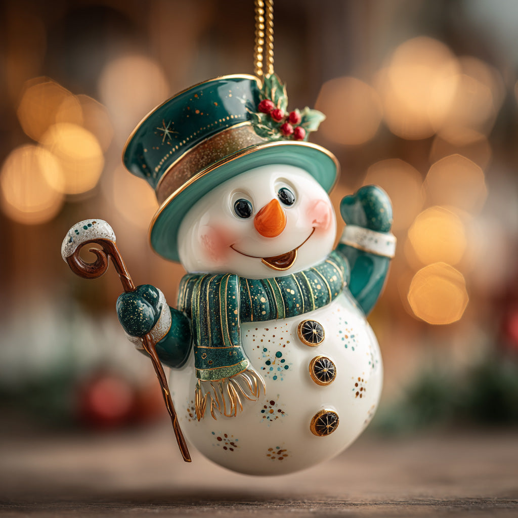 Cheerful Frosty Friend Mica Ornament NCU0DH281