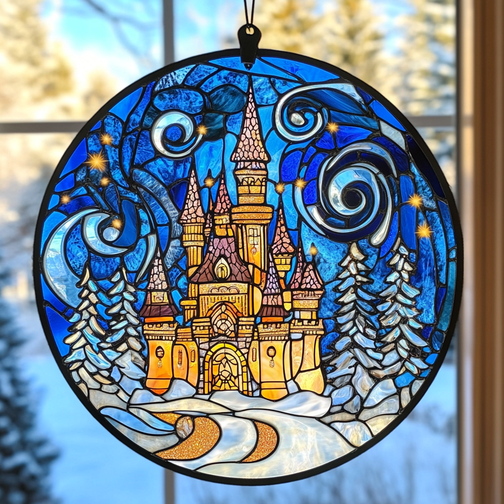 Christmas Castle - Window Hanging Suncatcher NCU0PD127