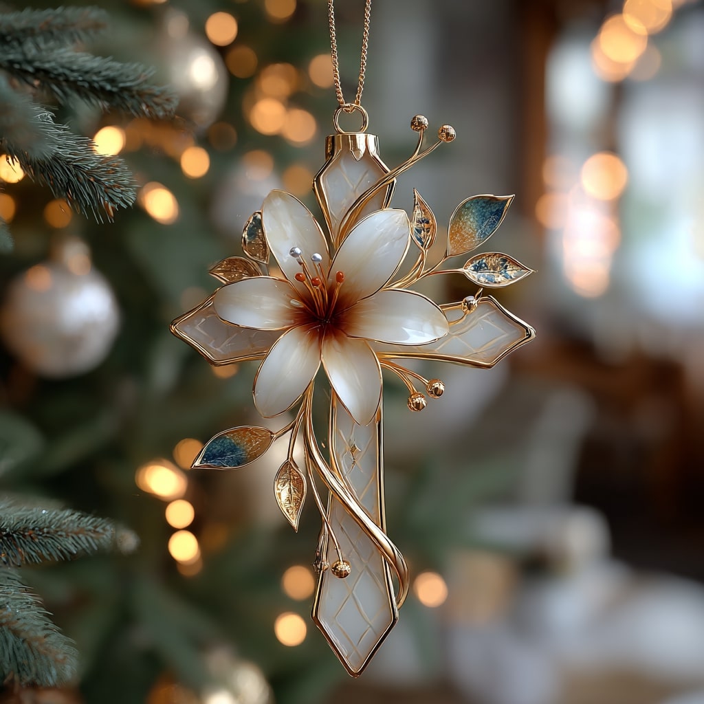 Christmas Faith Mica Ornament NCU0NL167