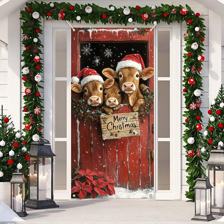 Cow Family Door Cover NCU0DV101