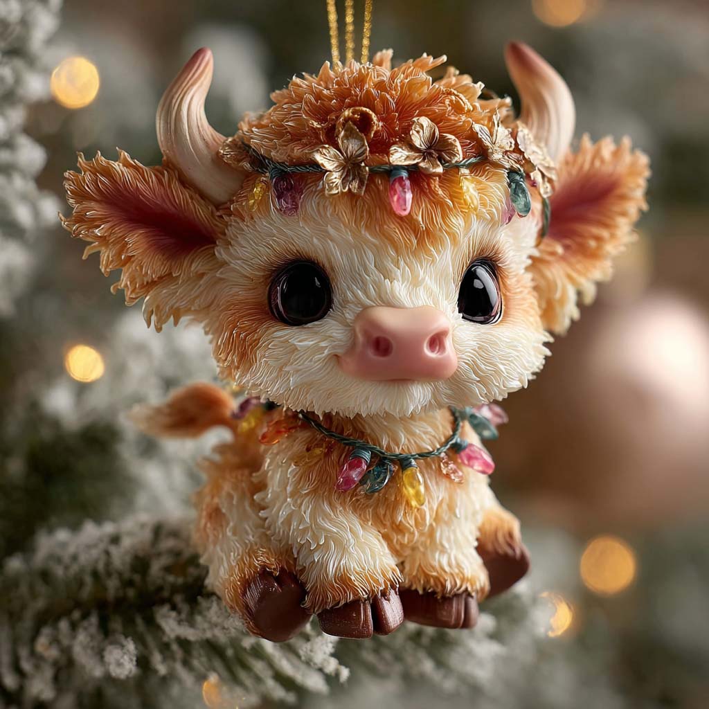 Cowmas Glow Mica Ornament NCU0HT103